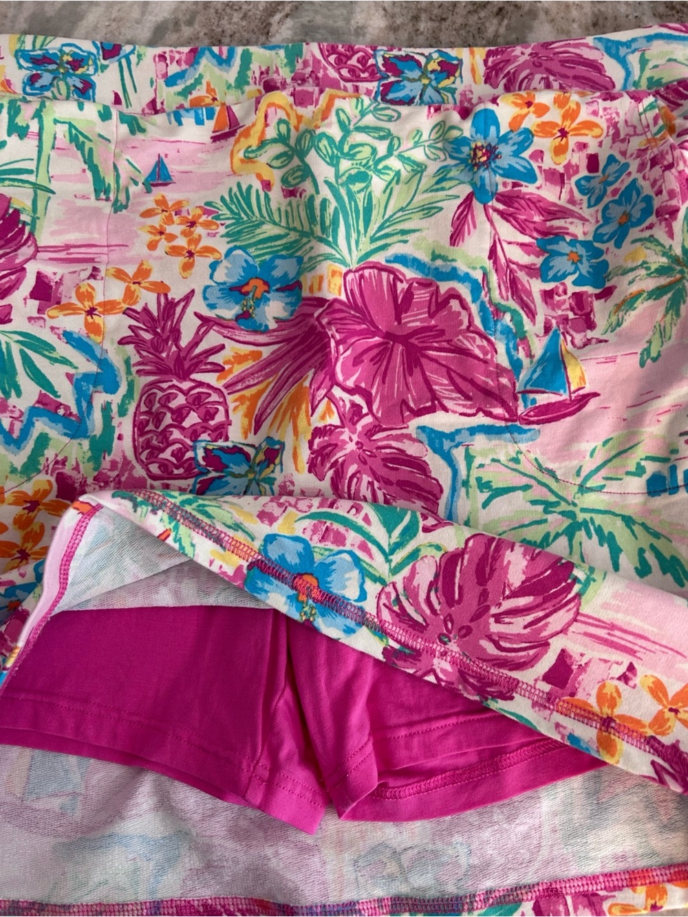 Skort Kim Gravel pockets , cotton - Picture 7 of 8